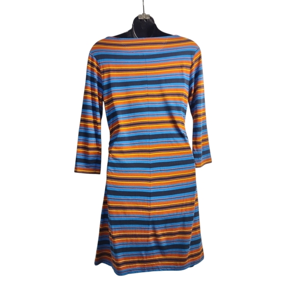 Patagonia Women's Cowl Neck 3/4 Sleeves Striped Dress  Size XS - Picture 3 of 8